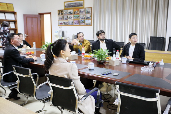 雙方進行會議交談 雙方進行會議交談